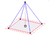 Intersection pyramid - plane
